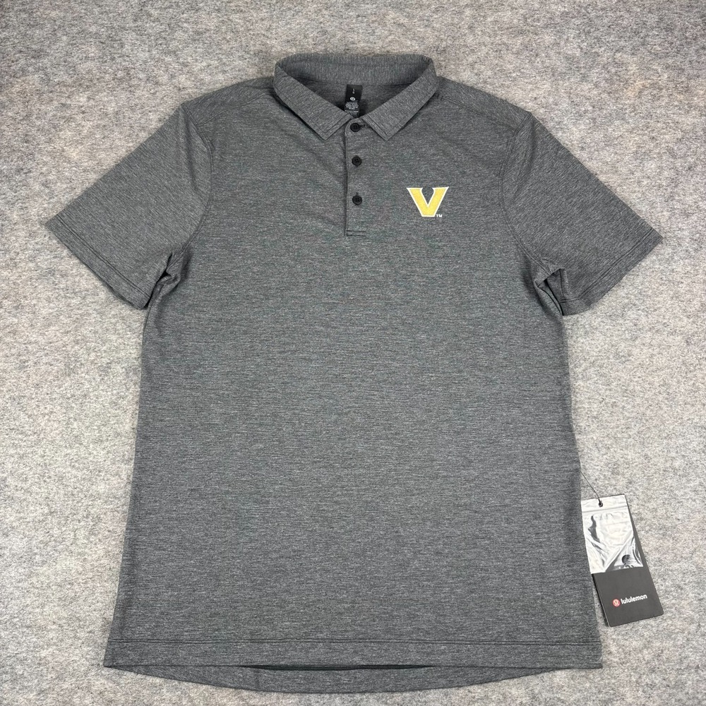 Lululemon Evolution Polo Shirt Vanderbilt Commodores Gray Mens Large L